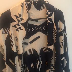 Boutique cardigan with fringe